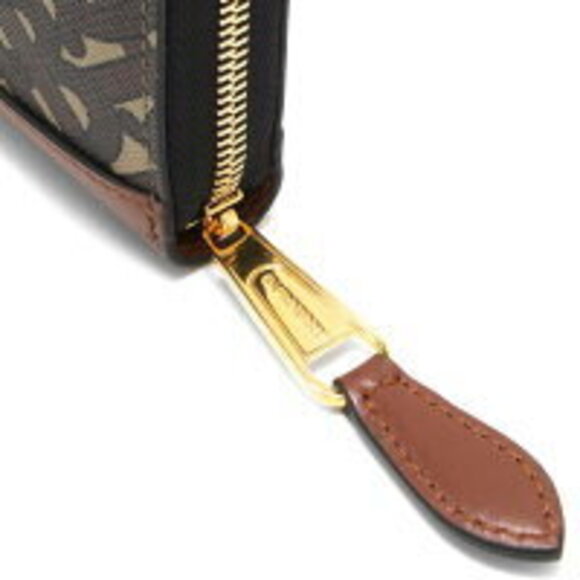 Burberry Monogram print zip around wallet - Multicolour|8019308 Burberry Brown Elmore Wallet Long Bridle Monogram